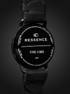 Ressence - Type 3 BB2 Automatic 44mm Titanium and Woven Watch, Ref. No. TYPE 3 BB2