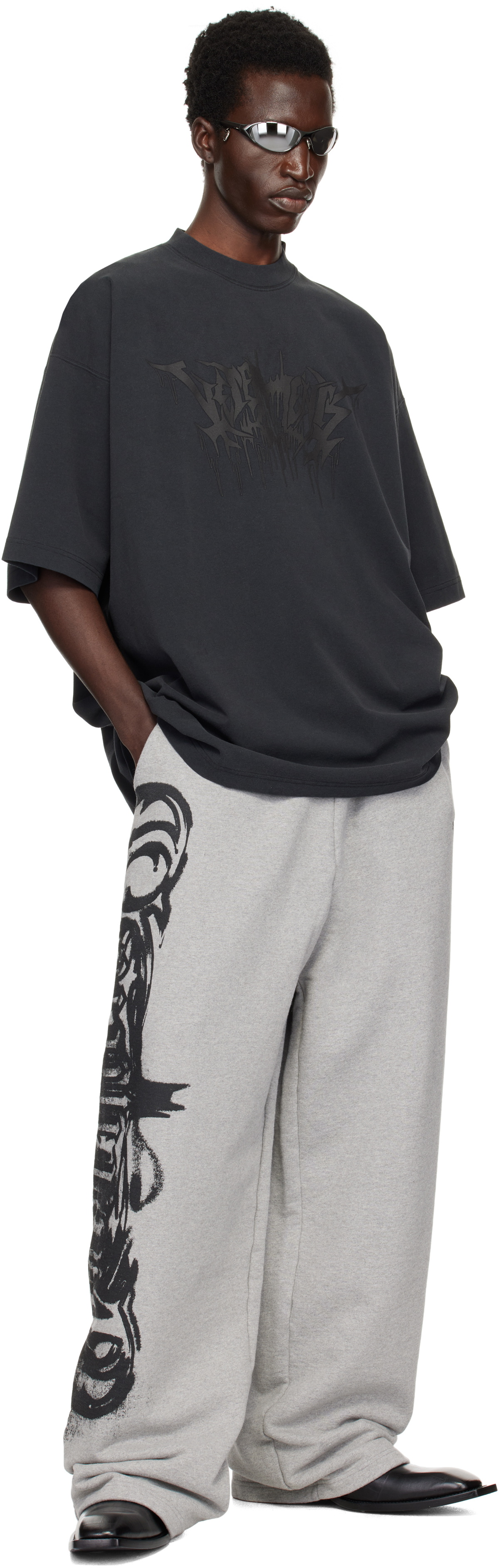 VETEMENTS Gray Goth Sweatpants Vetements