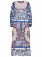 WEEKEND MAX MARA Ghiotto Printed Cotton Poplin Midi Dress