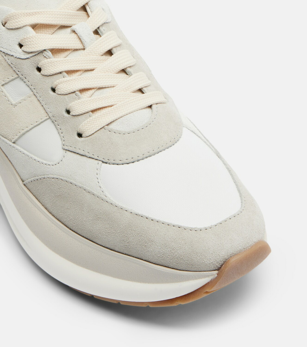 Hogan H696 suede and leather platform sneakers
