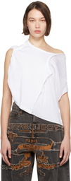 Y/Project White Insert Scarf Tank Top