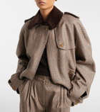 Blazé Milano Chausie checked virgin wool jacket