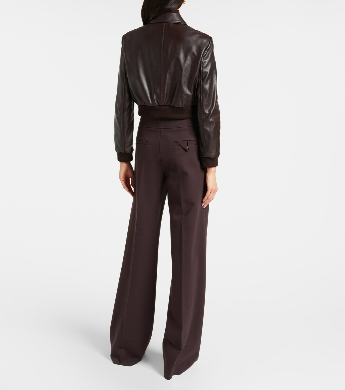 Dorothee Schumacher Sleek Statement cropped leather jacket