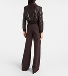 Dorothee Schumacher Sleek Statement cropped leather jacket