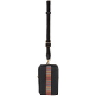 Paul Smith Black Signature Stripe Neck Bag