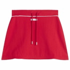 Marine Serre Women's Cute 70'S Mini Skirt in Red
