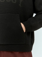 Stüssy Felt Patch Knit Hooded Sweater