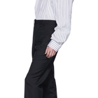 Comme des Garcons Homme Deux Black Tropical Wool Trousers