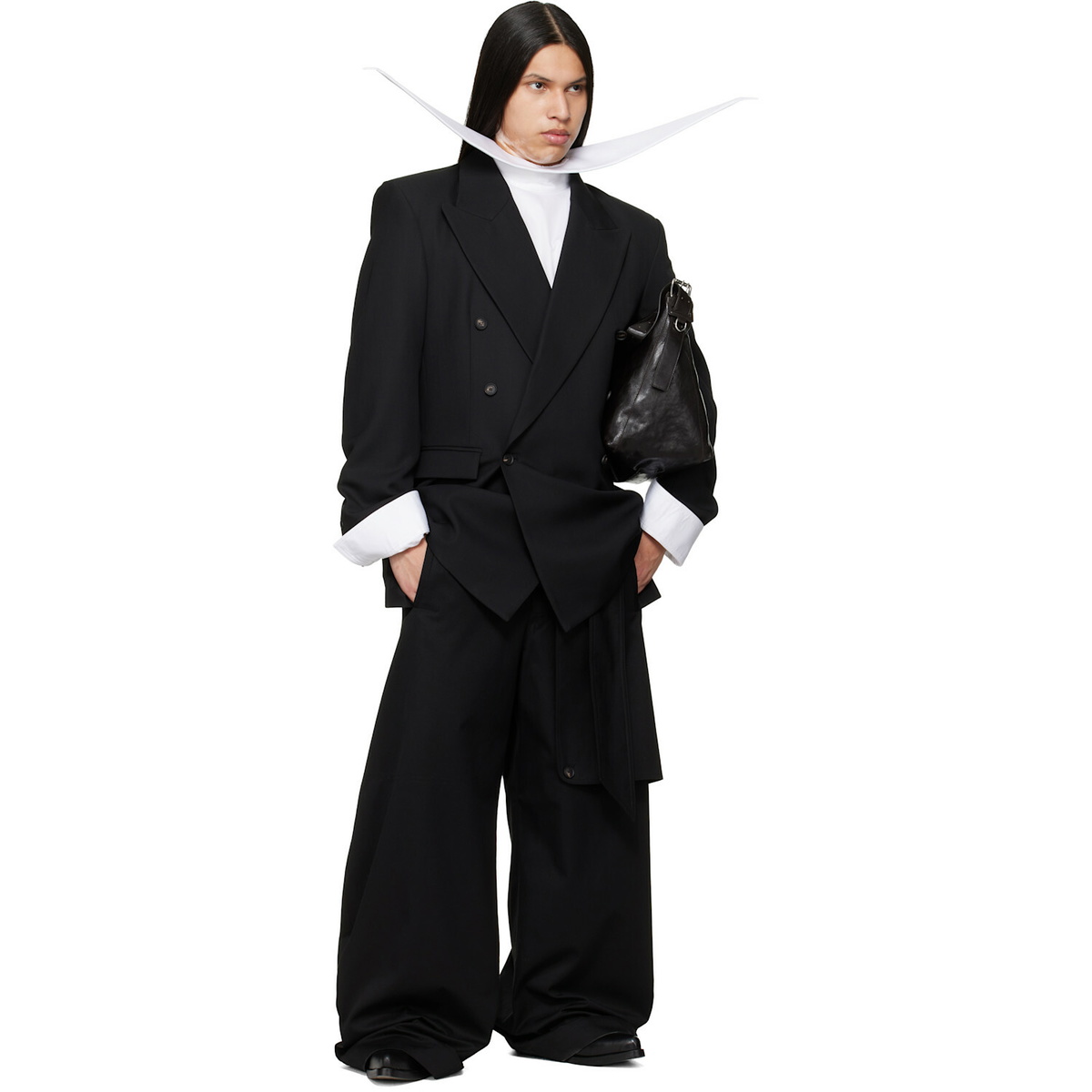 EGONlab Black Oversized Tailored Blazer