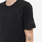MCQ Men's Padded T-Shirt in Darkest Black
