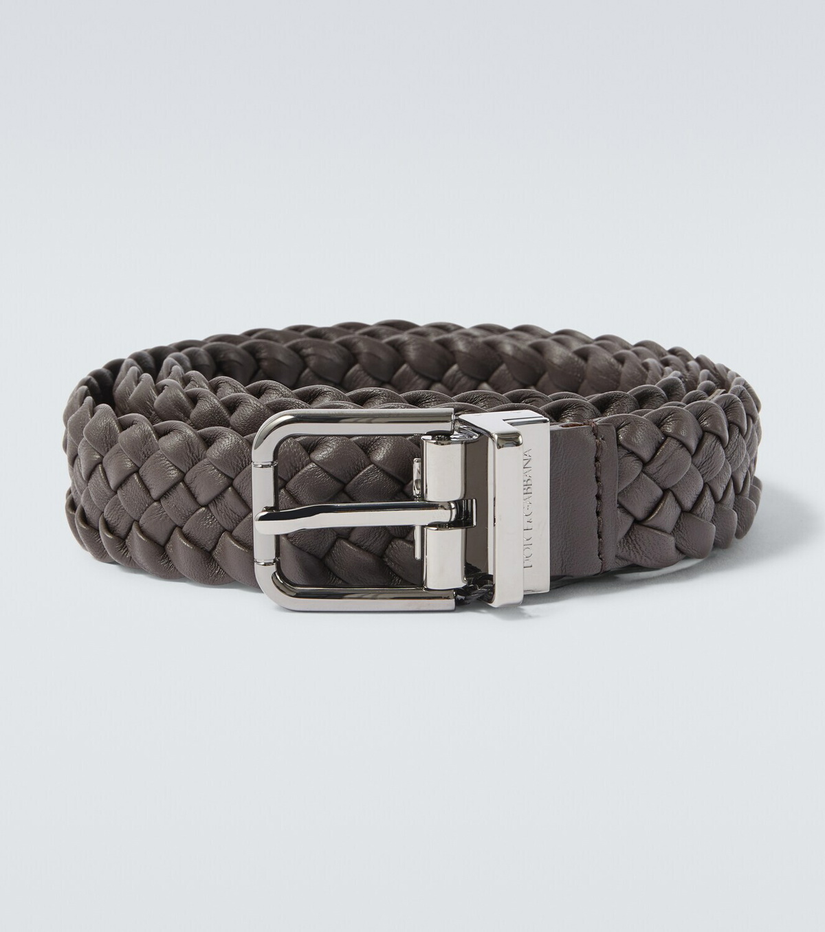 Dolce&Gabbana Braided leather belt