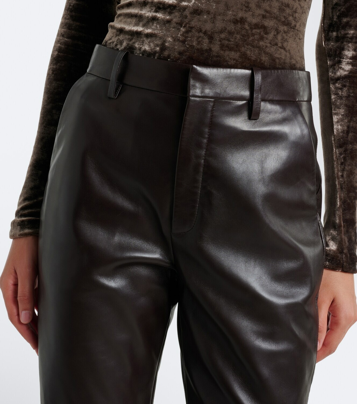 Ralph Lauren Collection Leather slim pants