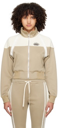 Kijun Beige & Off-White Taped Track Jacket