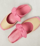 Jimmy Choo Reka leather-trimmed espadrilles