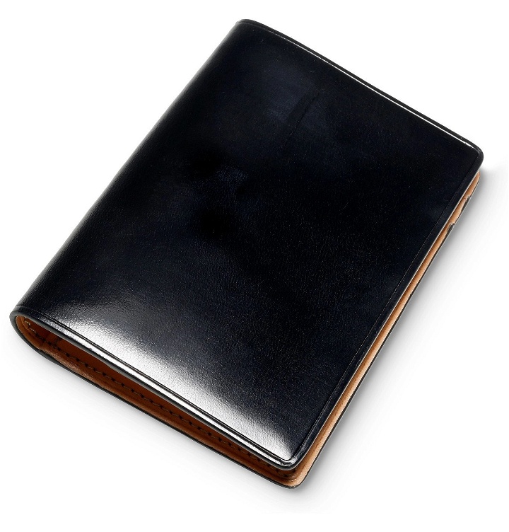 Photo: Il Bussetto - Polished-Leather Bifold Cardholder - Black