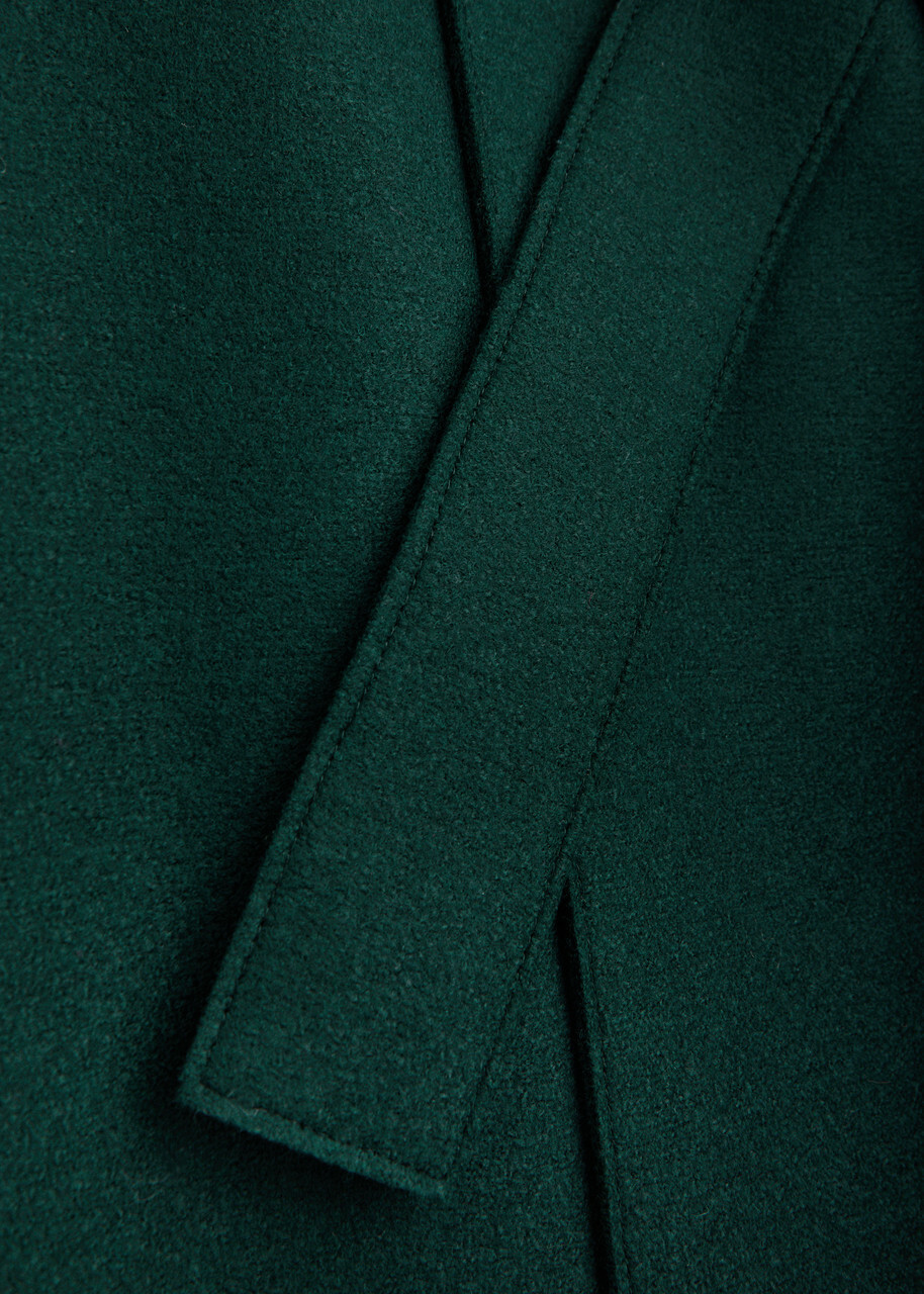 Harris Wharf London Belted Wool Coat Green