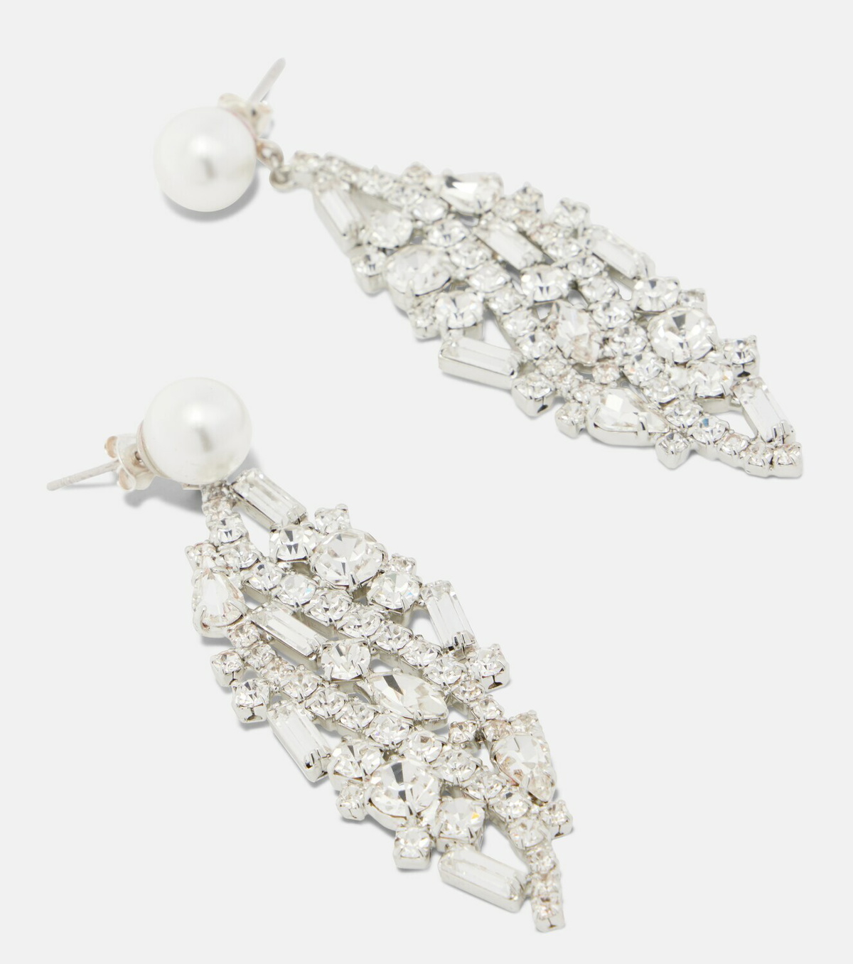 Magda Butrym Crystal-embellished faux-pearl drop earrings