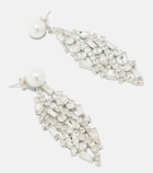 Magda Butrym Crystal-embellished faux-pearl drop earrings