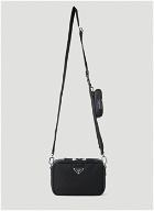 Re-Nylon Crossbody Bag in Black