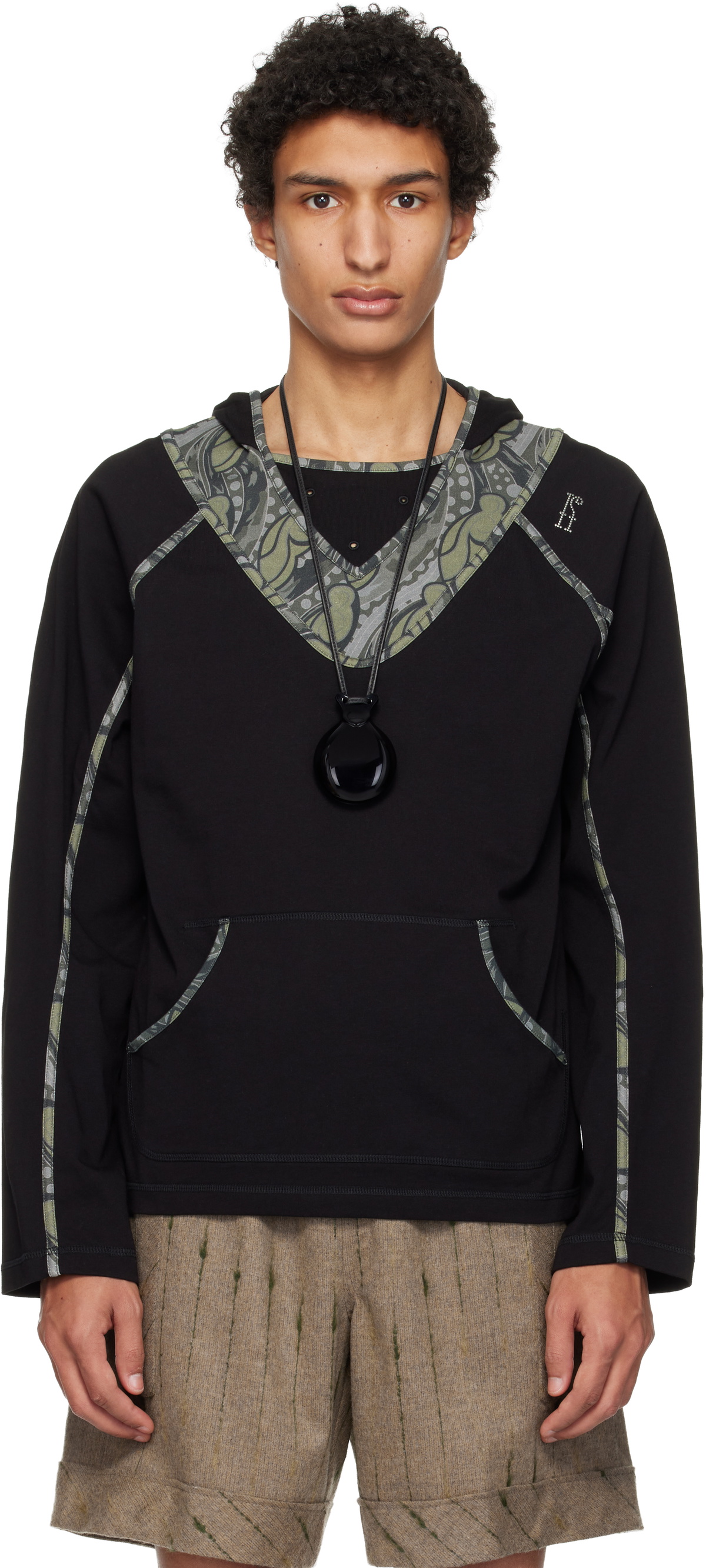 Kiko Kostadinov Black Gizi Hoodie