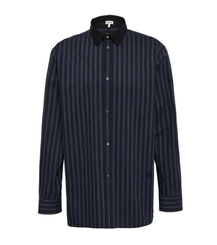 Photo: Loewe Striped cotton poplin shirt