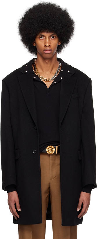 Photo: Versace Black Slim Coat