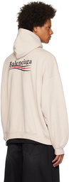 Balenciaga Beige Political Campaign Hoodie