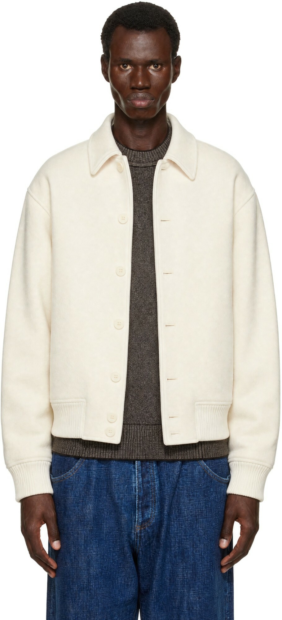 JACQUEMUS Off-White 'The Feltro' Bomber Jacket