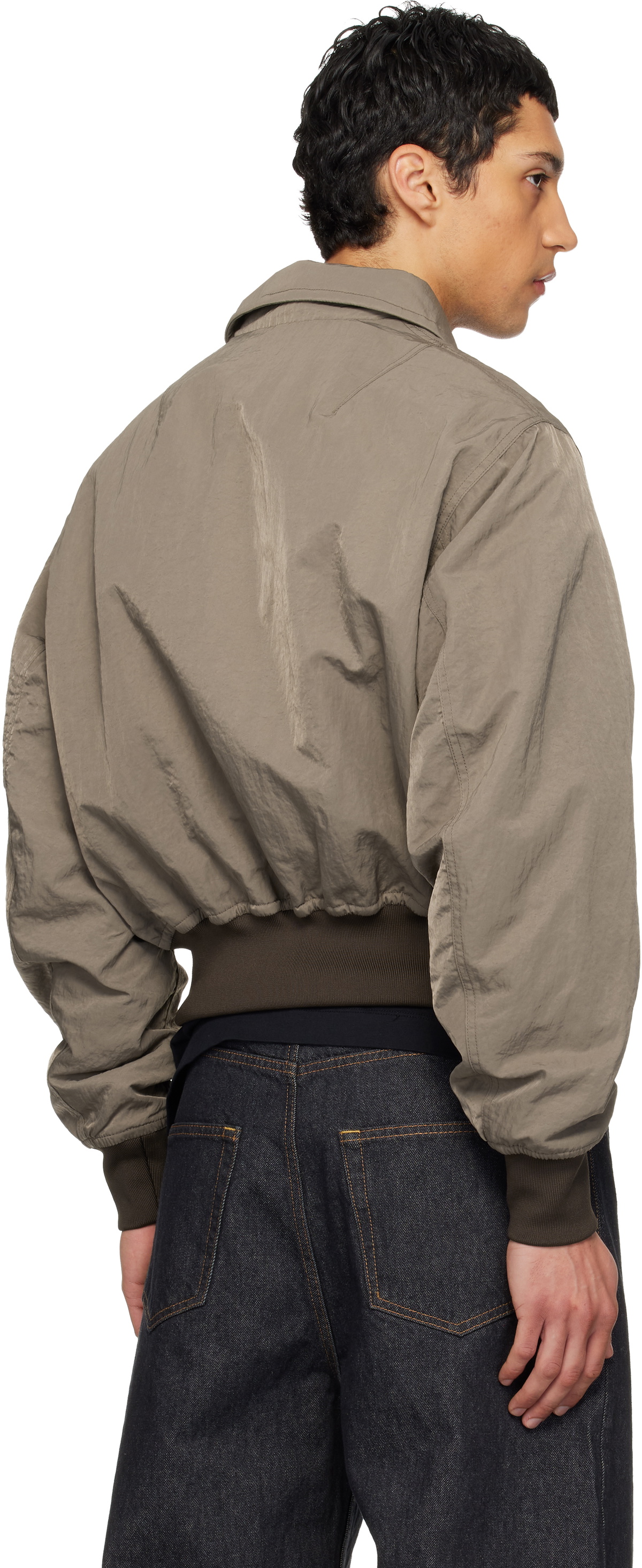HOPE Brown Camp Bomber Jacket