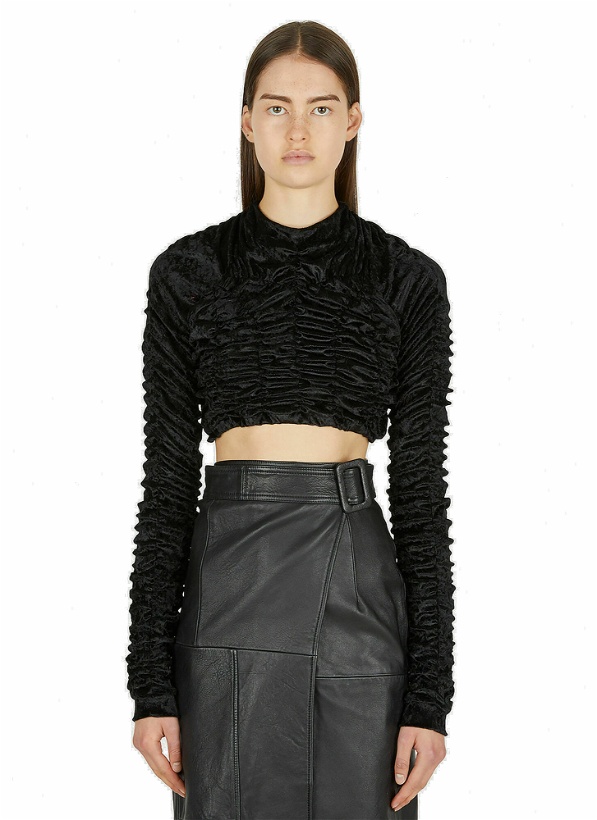Photo: Ruched Top in Black