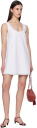 Róhe White A-Line Poplin Minidress