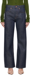 BITE Navy Curved Jeans