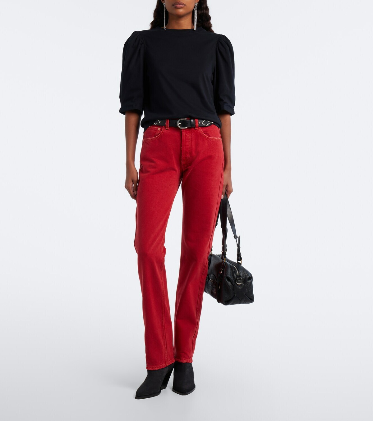 Isabel Marant Maeliss puff-sleeve cotton top