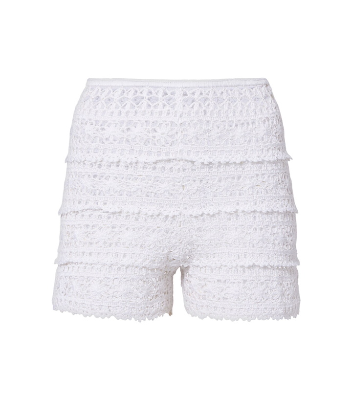 Photo: Anna Kosturova Deauville crochet cotton shorts
