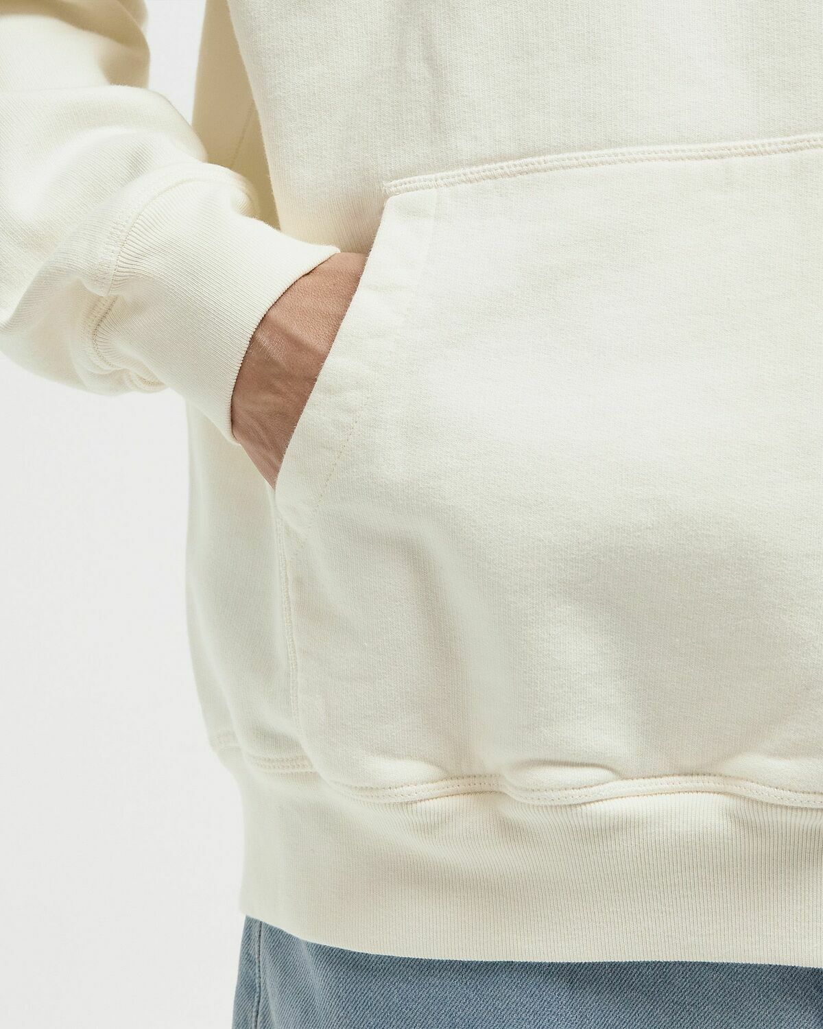 By Parra CIRCLED SCRIPT LOGO HOODED SWEATSHIRT Beige Mens Hoody