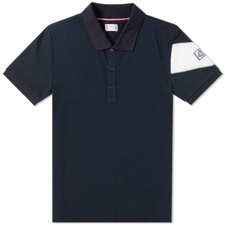 Photo: Moncler Gamme Bleu Chevron Polo Blue