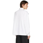 Feng Chen Wang White Double Collar Polo