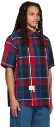 AAPE by A Bathing Ape Red Plaid Shirt