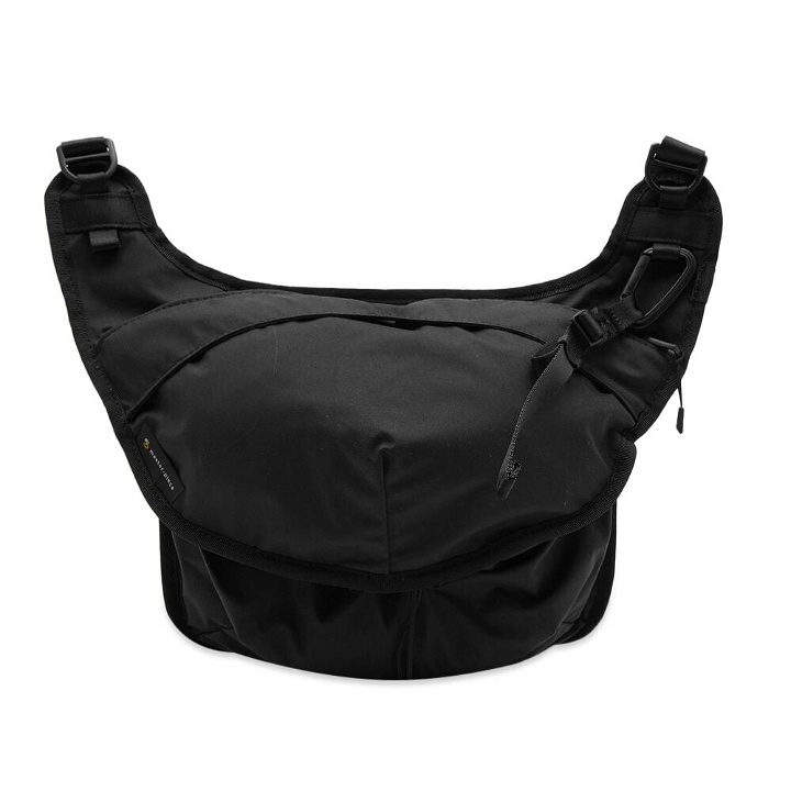 Photo: Master-Piece Men's Face Messenger Bag in Black