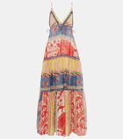 Etro Printed cotton and silk maxi dress