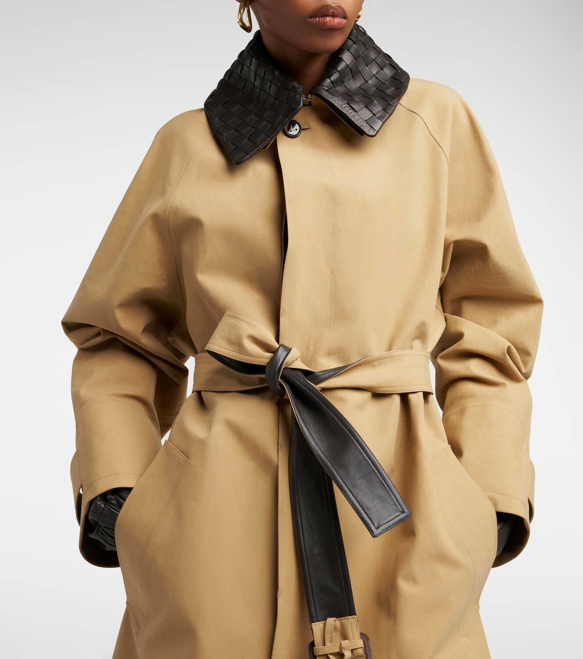 Bottega Veneta Cotton-blend trench coat Bottega Veneta