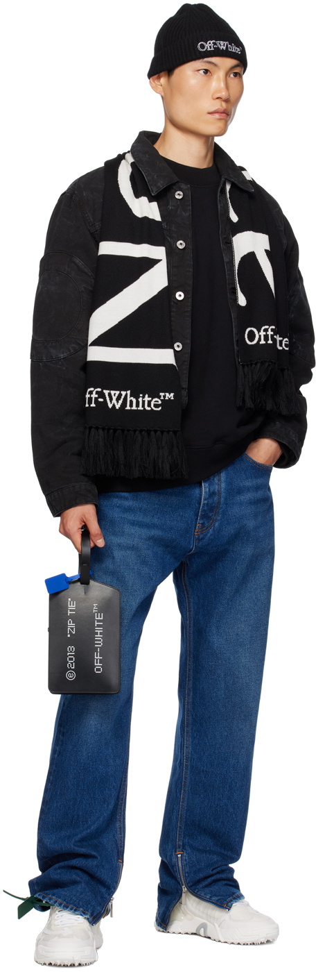 Off-White Black Scratch Tab Skate Sweatshirt