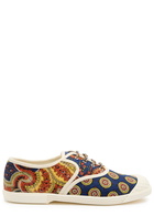 Valentino Garavani Bay By Bay Printed Denim Sneakers Multicoloured