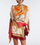 La DoubleJ Full-On printed silk twill top