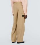 Givenchy Wide-leg canvas chinos