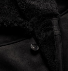 Kingsman - Shearling Aviator Jacket - Black