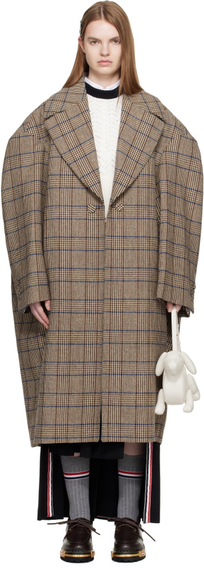 Photo: Thom Browne Brown Hunting Tweed Cocoon Coat