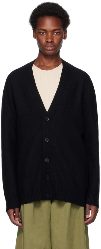 Photo: Jil Sander Black Button Cardigan