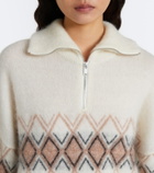 Fusalp Mireva mohair-blend half-zip sweater