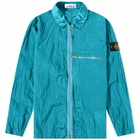 Stone Island Men's Nylon Metal Shirt Jacket in Turquiose